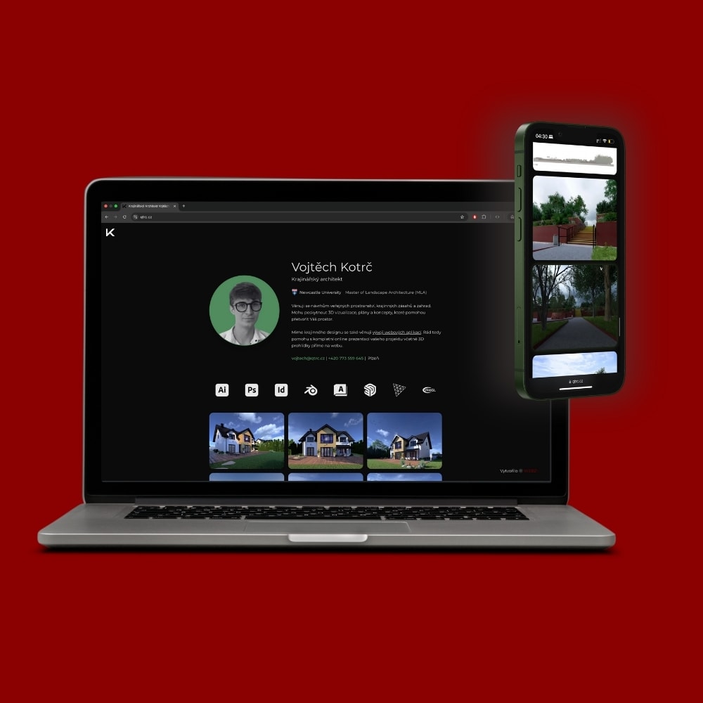 Náhled interaktivního design portfolia